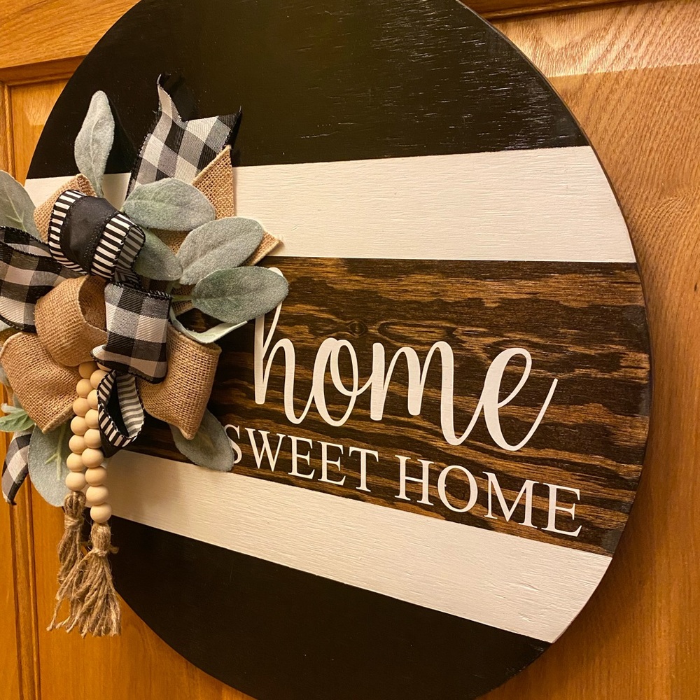 18 inch‎ Home Sweet Home Decor sign - Picture 2 of 4